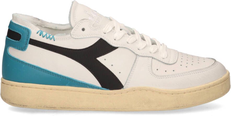 Diadora Heritage Mi Basket Row Cut Used Wit Blauw