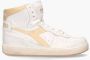 Diadora Heritage Mi Basket Used Wit Beige - Thumbnail 1