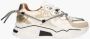 DWRS LABEL Jupiter metallic White Champagne Wit Leer Lage sneakers Dames - Thumbnail 2