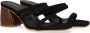 ALOHAS Zwarte leren sandalen van Indiana Black Dames - Thumbnail 4