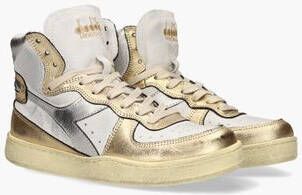 Diadora Heritage Mi Basket Metallic Used Wit Goud Zilver