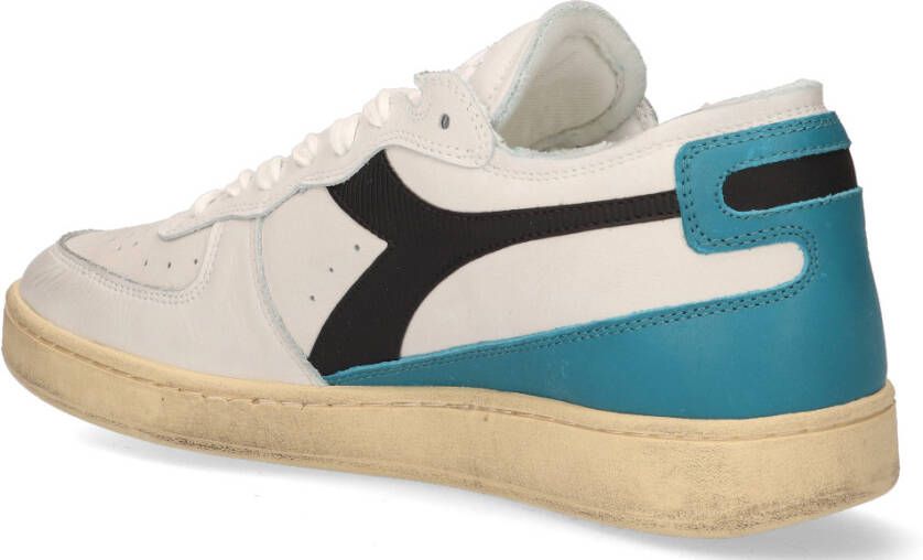 Diadora Heritage Mi Basket Row Cut Used Wit Blauw