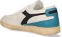 Diadora Heritage Mi Basket Row Cut Used Wit Blauw - Thumbnail 5