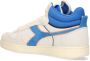 Retro Sneaker Magic Basket Demi Cut Hoge sneakers Leren Sneaker Heren Blauw - Thumbnail 13