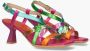 Hispanitas Multi Color Leren Jurk Sandalen Multicolor Dames - Thumbnail 11