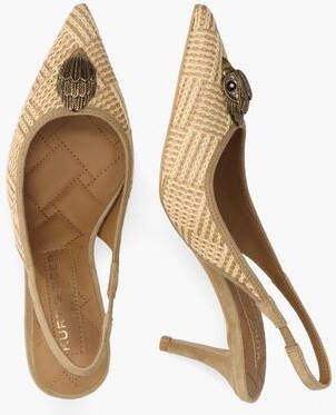 Kurt Geiger Belgravia Sling Back Heel Beige Taupe