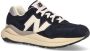 New Balance Heren Textiel en Suède Sneakers Blue Heren - Thumbnail 8