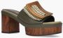 Noa Harmon 9669 slipper groen combi - Thumbnail 3