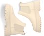 Steve Madden Veerly Boots Bone Suède en Leren Enkellaarzen Beige Dames - Thumbnail 9