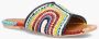 Toral Kleurrijke Leren Slippers Betty Multicolor Dames - Thumbnail 2