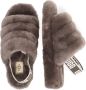 Ugg Fluff Yeah Slide Open Teen voor Kinderen in Charcoal | Shearling - Thumbnail 13