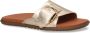 UGG Slippers Dames W Solivan Buckle Slide Maat: 36 Materiaal: Leer Kleur: Goud - Thumbnail 9