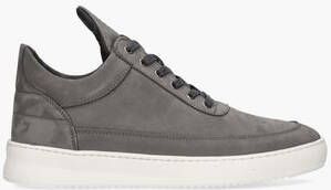 Filling Pieces Low Top Ripple Nubuck Grijs