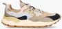 Flower Mountain Yamano 3 Sneaker Wit Militair Blauw Grijs Yamano 3 Sneaker Beige Suède Sneaker met Kurken Binnenzool Multicolor Gray Heren - Thumbnail 3