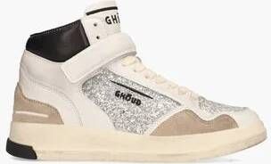 Ghoud Glitter Mid Sneaker Sneakers Leren Sneaker Dames Zilver