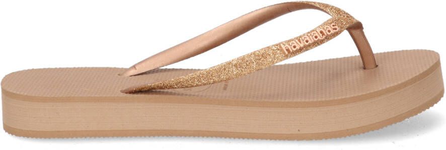 Havaianas Slim Flatform Glitter Goud