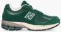 New Balance Suede Mesh Sneakers Logo Print Green Heren - Thumbnail 2