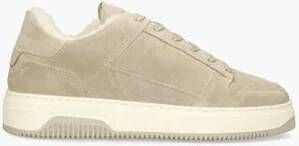 NUBIKK Lage Sneakers Heren Basket Court Fur Maat: 40 Materiaal: Suède Kleur: Taupe