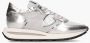 PHILIPPE MODEL Lage Sneakers Dames Tropez Haute Low Woman Maat: 38 Materiaal: Leer Kleur: Zilver - Thumbnail 3