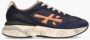 Premiata Navy Blauwe Sneakers met Oranje Details Blue Heren - Thumbnail 2