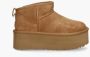 UGG Vachtlaarzen Dames W Classic Ultra Mini Platform Maat: 37 Materiaal: Suède Kleur: Cognac - Thumbnail 2