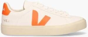 Veja Campo Chromefree Leather Wit Oranje