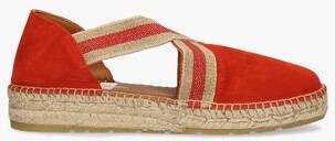 VIGUERA 1890 espadrilles dames rood vitelo rojo suede