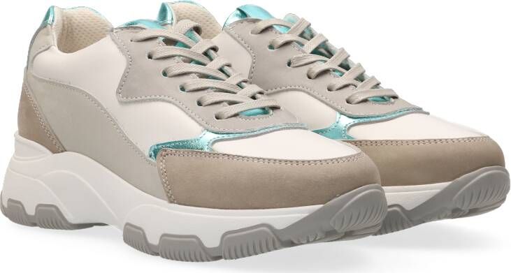 Monique Smit Kim sneaker white aqua