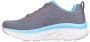 Skechers D'Lux Walker Fresh Finesse 149368-GMLT Vrouwen Grijs Sneakers Sportschoenen - Thumbnail 4