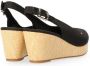 Tommy Hilfiger Sleehaksandaaltjes ICONIC ELENA SLING BACK WEDGE zomerschoen sandaal keilhak met verstelbare gesp - Thumbnail 75