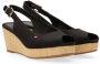 Tommy Hilfiger Sleehaksandaaltjes ICONIC ELENA SLING BACK WEDGE zomerschoen sandaal keilhak met verstelbare gesp - Thumbnail 76