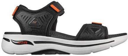 Skechers GO WALK ARCH FIT SANDAL Black Orange Schoenen