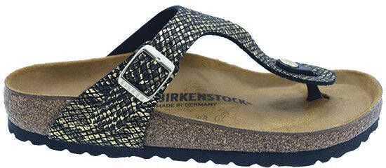 Birkenstock Gizeh Shiny Python Black