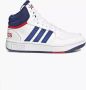 Adidas Sportswear Hoops Mid 3.0 sneakers wit blauw rood Imitatieleer 36 2 3 - Thumbnail 7