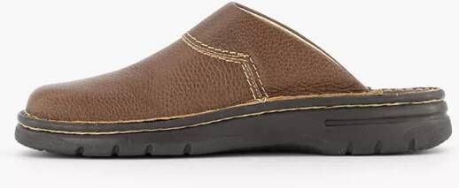 Easy Street Bruine leren slipper