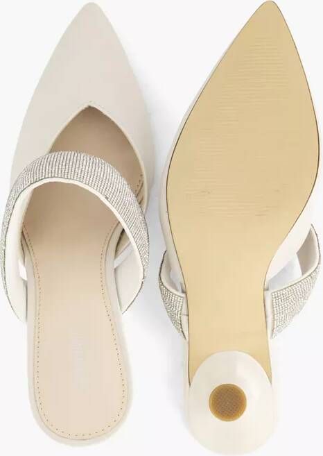 Graceland Witte pump steentjes