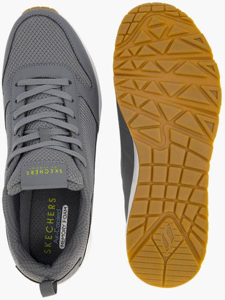 Skechers Uno Fastime heren sneakers grijs Extra comfort Memory Foam - Foto 6