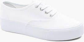 Factuur cilinder Roeispaan Vty Witte canvas sneaker - Schoenen.nl