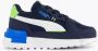 Puma Graviton sneakers donkerblauw wit groen - Thumbnail 3