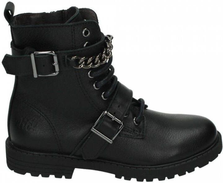 Clic Zwarte Veterboots Agra Nero