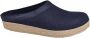 Haflinger Grizzly Torben Pantoffel Pantoffel Blauw - Thumbnail 3