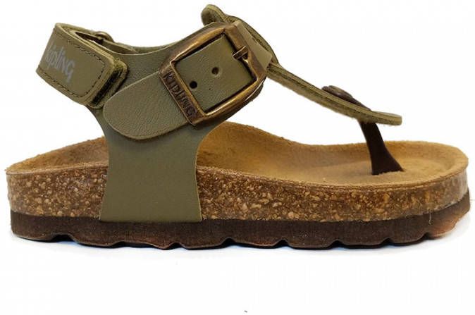 Kipling Groene Sandalen Juan 3 Khaki