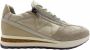 Bruin Tinten 2487-11 Lage sneakers Dames Beige - Thumbnail 4