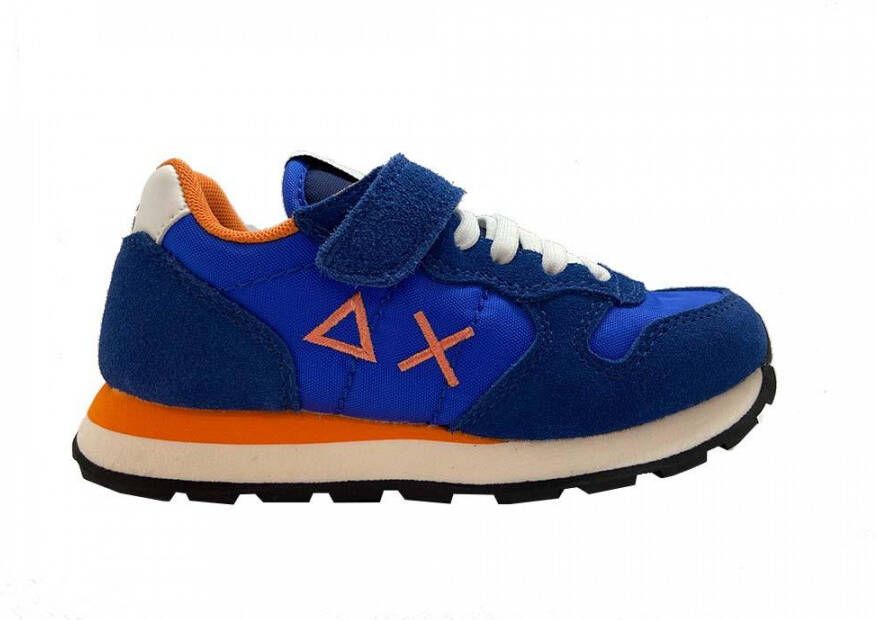 SUN68 Blauwe Sneakers Kids Tom Solid