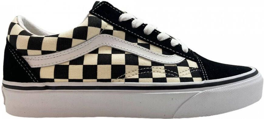 Vans Zwarte Sneakers Old Skool Primary Check