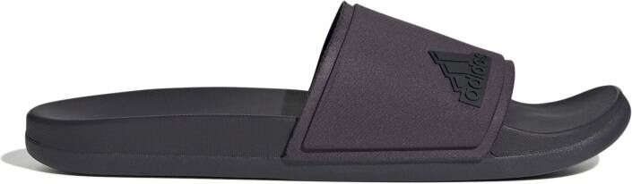 Adidas Adilette Comfort Elevated Slippers Zwart Donkerpaars