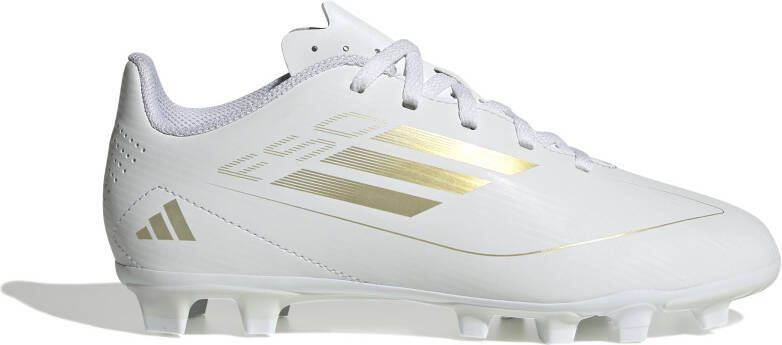 adidas F50 Club Gras Kunstgras Voetbalschoenen (FxG) Kids Wit Goud