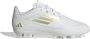 Adidas F50 Club Gras Kunstgras Voetbalschoenen (FxG) Kids Wit Goud - Thumbnail 1