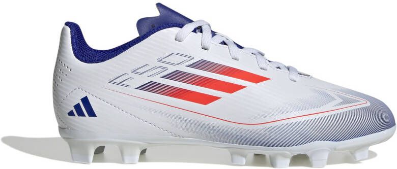 adidas F50 Club Gras Kunstgras Voetbalschoenen (FxG) Kids Wit Rood Blauw