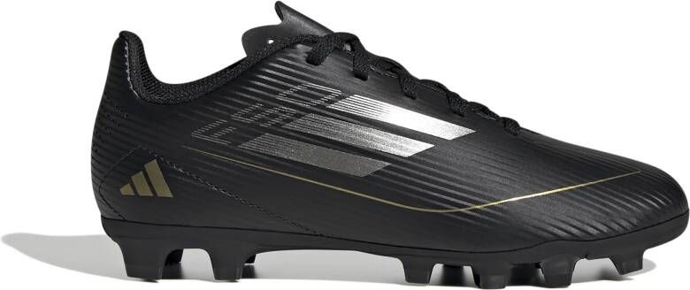 adidas F50 Club Gras Kunstgras Voetbalschoenen (FxG) Kids Zwart Grijs Goud